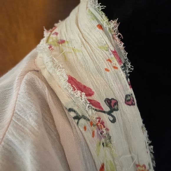 Z&L Europe Boutique Boho Peace Kimono w/ Patchwork Detailing & Fringe ✌🏼☮️🕊️ - Picture 3 of 15